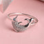 CLARA 925 Sterling Silver Dolphin Ring Rhodium Plated, Swiss Zirconia Gift for Women and Girls