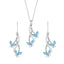 Silver Butterfly Jewellery Set