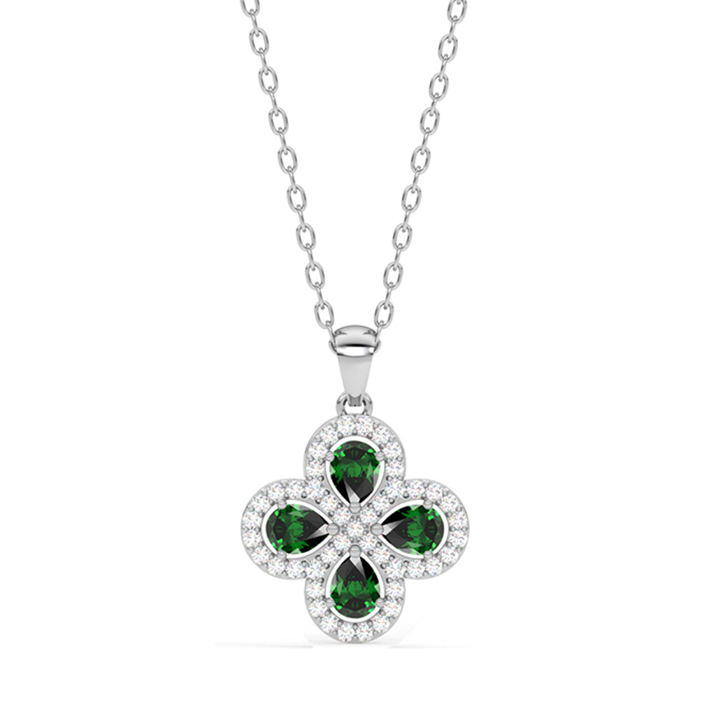 NOVICA Sterling Silver & Dark Green Jade Pendant Necklace - 'Dark Forest Princess', 18 Inch, Handcrafted Artisan Jewelry