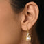 Silver Esin Real Pearl Drop Earrings