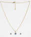 CLARA 925 Sterling Silver Blue Pendant Earring Chain Jewellery Set 
