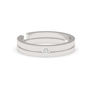 CLARA Real 925 Sterling Silver Magnus Band Ring 