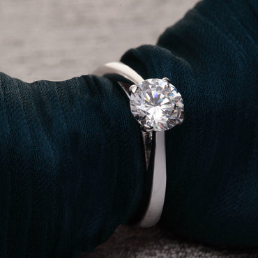 CLARA Pure 925 Sterling Silver Luca Adjustable Ring Gift for Women and Girls