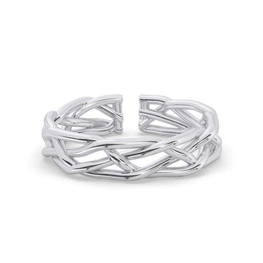 CLARA Pure 925 Sterling Silver Bold Finger Ring 