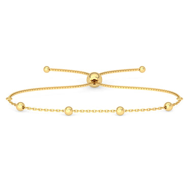 Silver Golden Ball Chain Bracelet