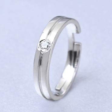 CLARA Real 925 Sterling Silver Magnus Band Ring 