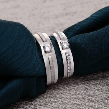 Silver Nario Couple Band