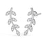 CLARA 925 Sterling Silver Leaf Ear cuffs Earrings  