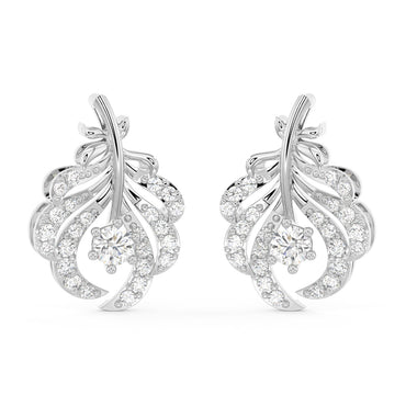 CLARA 925 Sterling Silver Nusa Earrings with Screw Back 