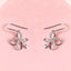 CLARA 925 Sterling Silver Vega Earrings  Rhodium Plated, Swiss Zirconia  Gift for Women & Girls