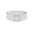 CLARA Real 925 Sterling Silver Cross Band Ring 