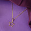 Silver Azra Star Pendant Chain Necklace