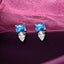 CLARA 925 Sterling Silver Vistosa Earrings Rhodium Plated, Swiss Zirconia Gift for Women & Girls