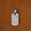 Silver Wave Men Pendant Necklace with Chain or without Chain