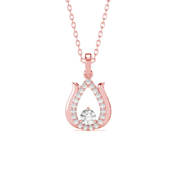 Silver Lotus Pendant Chain