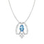 CLARA 925 Sterling Silver Stella Pendant Chain Necklace 