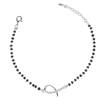 CLARA 925 Sterling Silver Lia Hand Mangalsutra Bracelet