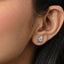 Silver Esma Leaf Stud Earrings