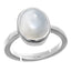 Certified Moonstone 3.9cts or 4.25ratti 92.5 Sterling Silver Adjustable Ring