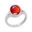 Certified Gomed Hessonite Zoya Silver Ring 3.9cts or 4.25ratti