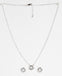 CLARA 925 Sterling Silver Jules Pendant Earring Chain Jewellery Set 