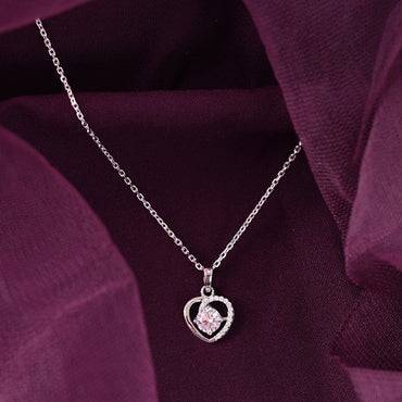 Silver Zola Heart Pendant Chain 