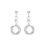 Silver Circle of Joy Dangler Earrings 