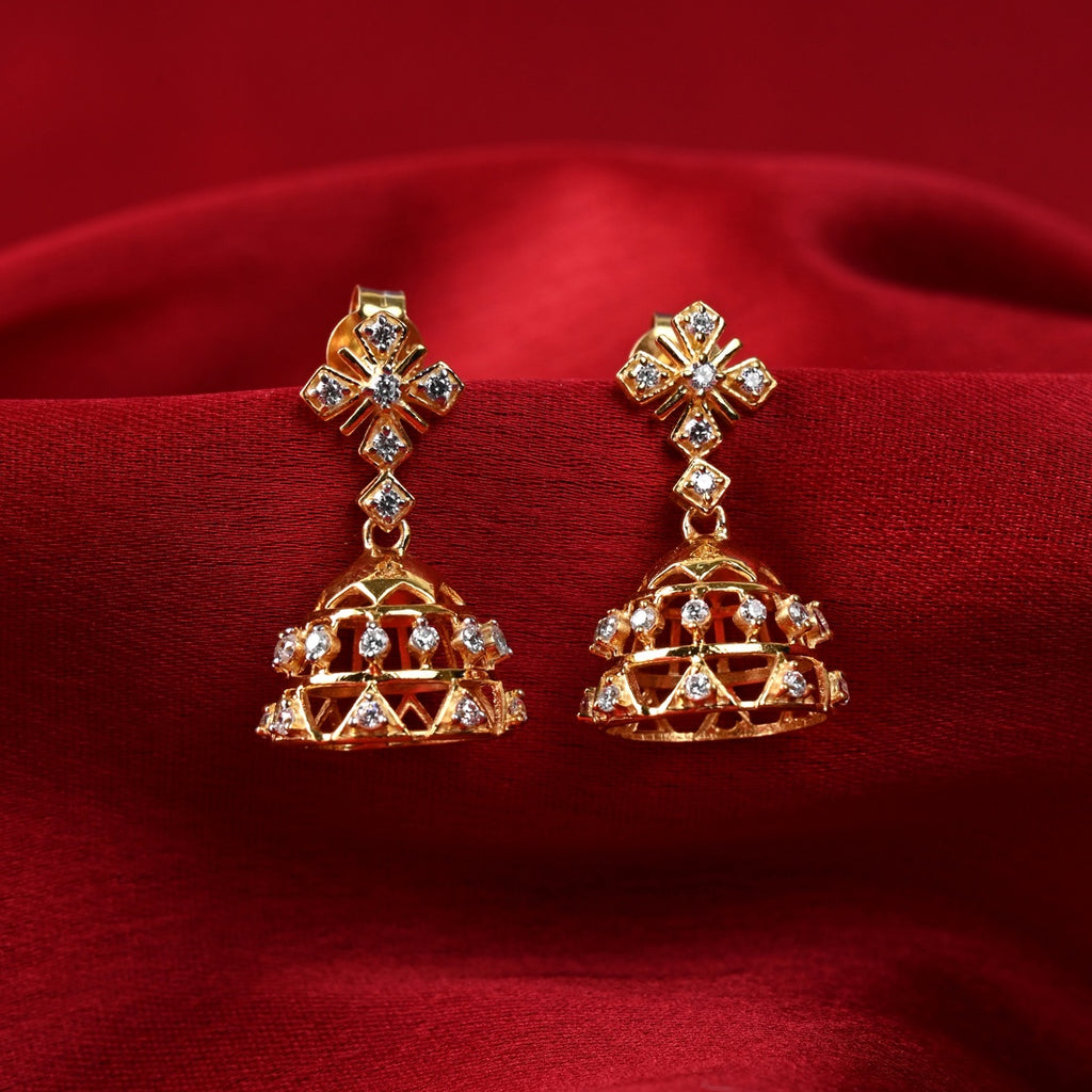 Silver Keya Jhumki Earrings