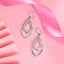 Silver Zita Leafy Dangler Earrings