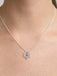 CLARA 925 Sterling Silver Stella Pendant Chain Necklace 