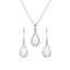 Silver Teardrop Jewellery Set  