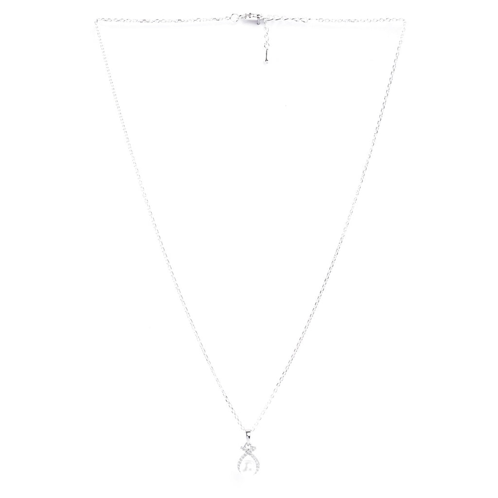 Silver Asal Freshwater Pearl Pendant Chain