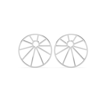 Silver Esme Geometric Earrings