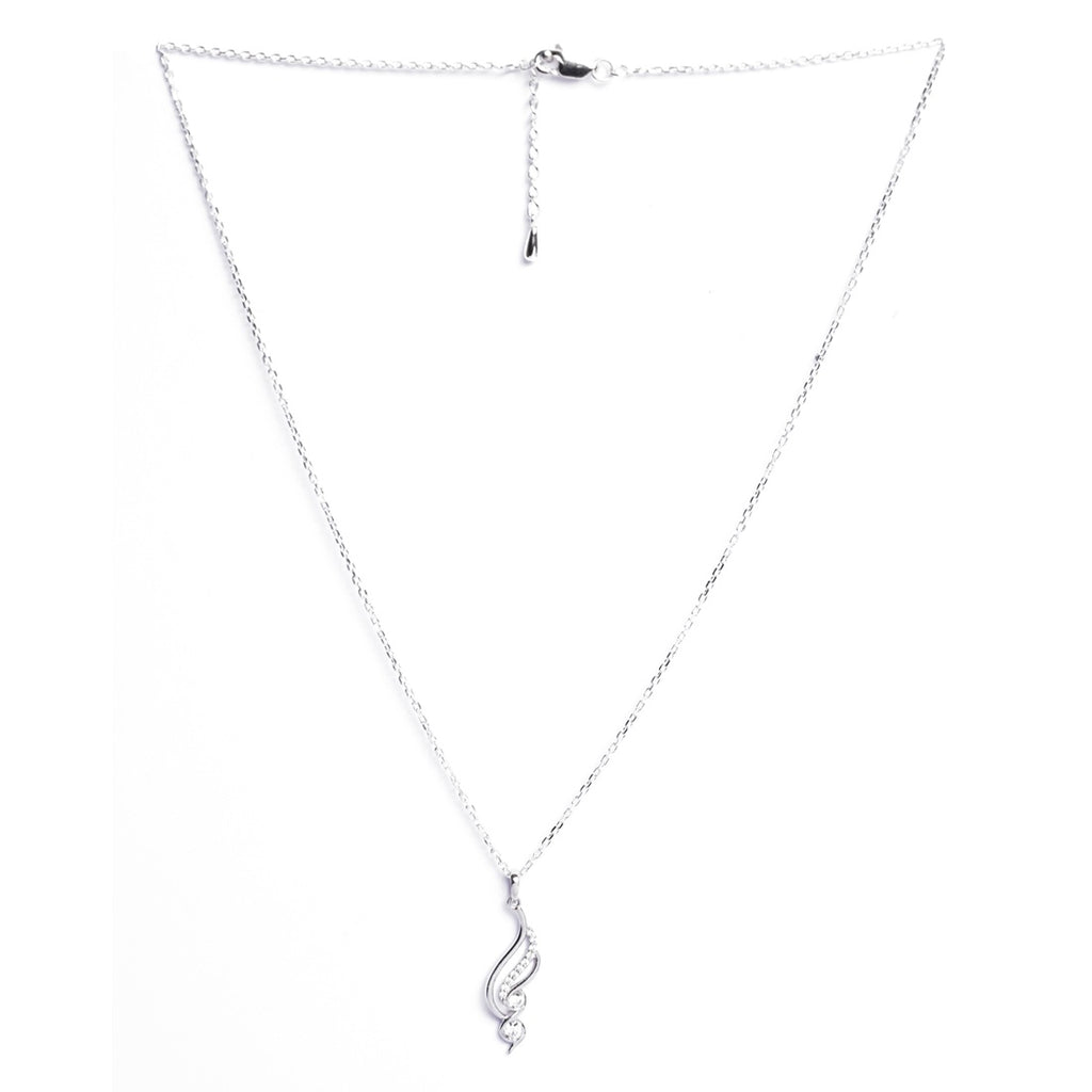 Silver Swirl Pendant Chain