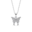 Silver Fia Butterfly Pendant Chain  