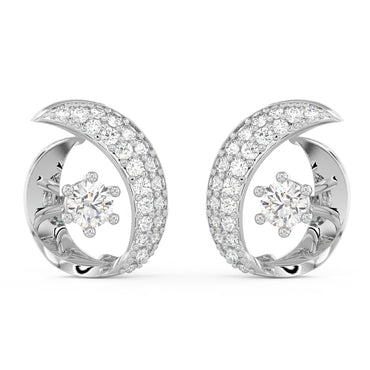 CLARA 925 Sterling Silver Rosa Earrings with Screw Back 