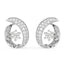 CLARA 925 Sterling Silver Rosa Earrings with Screw Back 