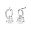 Silver Solitaire Studs Earrings