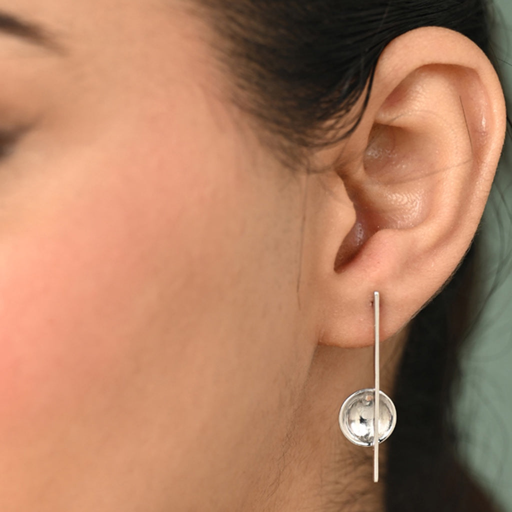 Silver Isa Geometric Earrings