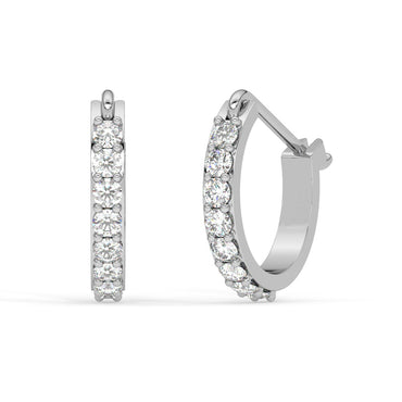 CLARA 925 Sterling Silver Classic Hoop and Huggies Bali Earrings 