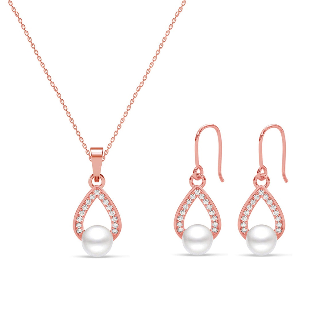 Silver Kashm Freshwater Pearl Jewellery Set