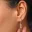 CLARA 925 Sterling Silver Infinity Hoop Bali Earrings 