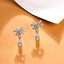 Silver Bow Knot Drop Earrings