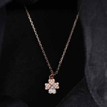 Silver Bunch of Hearts Pendant Chain 