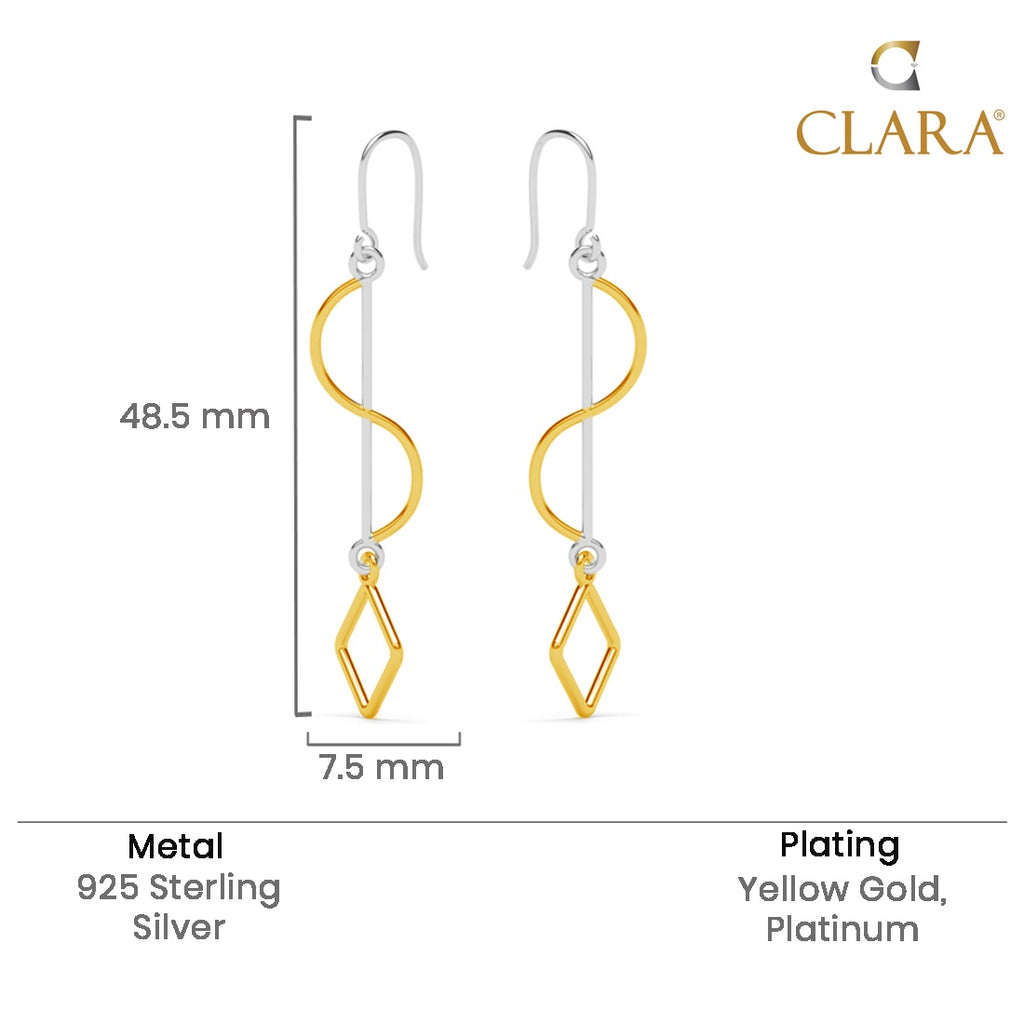 Silver Freya Long Earrings