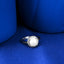 Silver Izetta Real Pearl Size Adjustable Ring