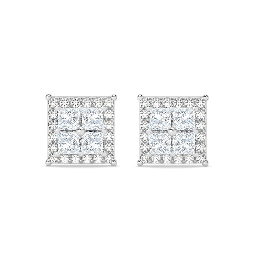 Silver Alva Classic Stud Earrings