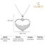 Silver Cuore Heart Pendant Chain