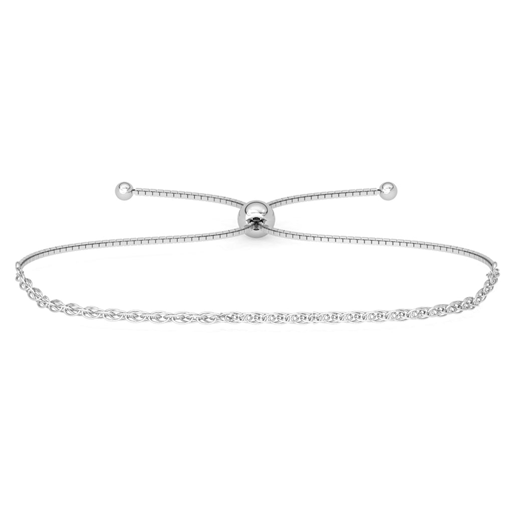 CLARA 925 Pure Silver Rope Chain Bracelet