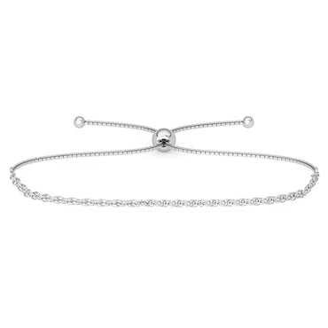 CLARA 925 Pure Silver Rope Chain Bracelet
